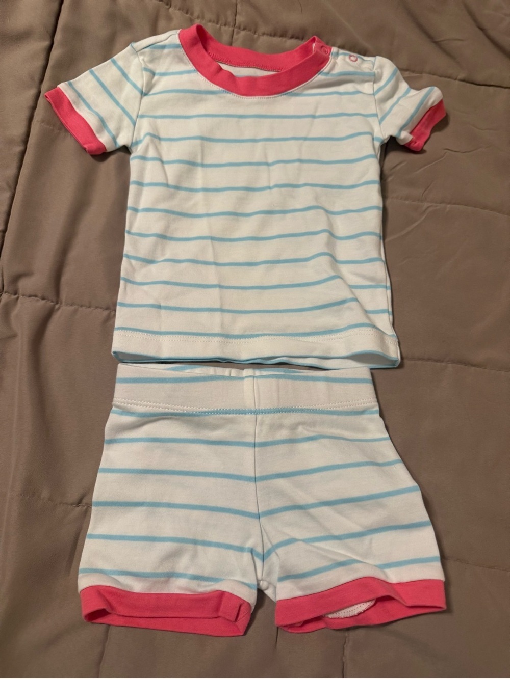 LAKE baby pajamas 12-18 months 100% pima cotton like new EUC stripes